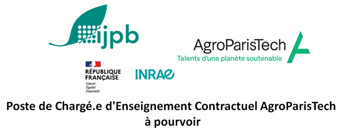 Poste de Chargé.e d'Enseignement Contractuel AgroParisTech à pourvoir à l’IJPB